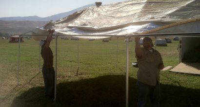 Octagon 19′ x 35′ Tent Setup